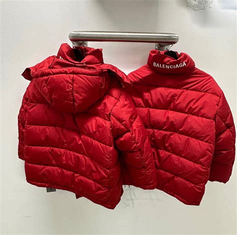 balenciaga swing puffer jacket replica|balenciaga puffer denim jacket.